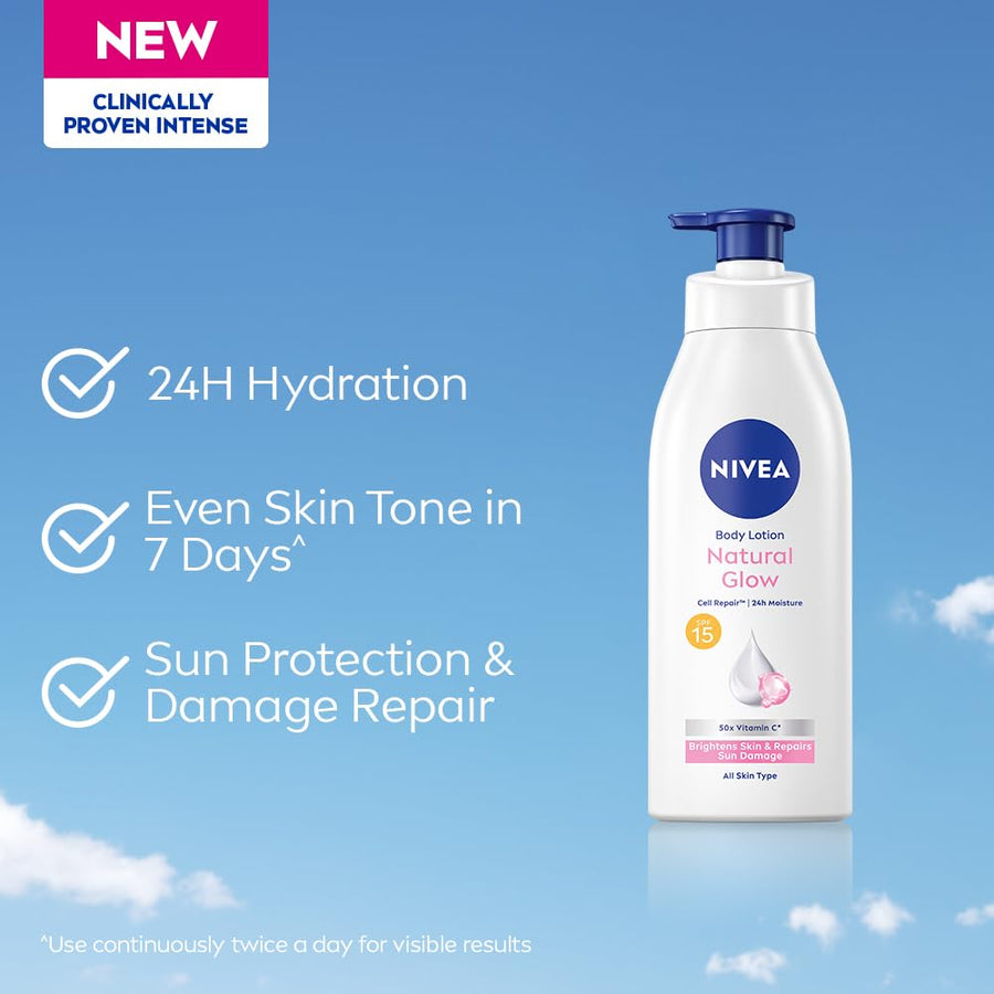 Nivea Body Lotion Natural Glow Cell Repair - Glamourous Grace