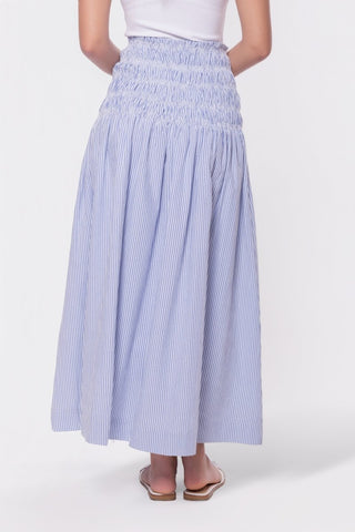 Noelle Skirt (Blue Stripe)