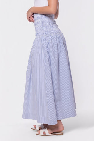 Noelle Skirt (Blue Stripe)