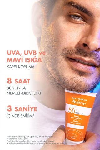 Avene Fragrance-Free Sunscreen Cream for Dry Skin SPF50+ - Water-Resistant & Moisturizing - Glamourous Grace