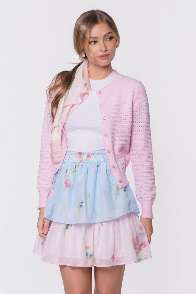 Nora Skirt 20" (Blue Pink) - Glamourous Grace