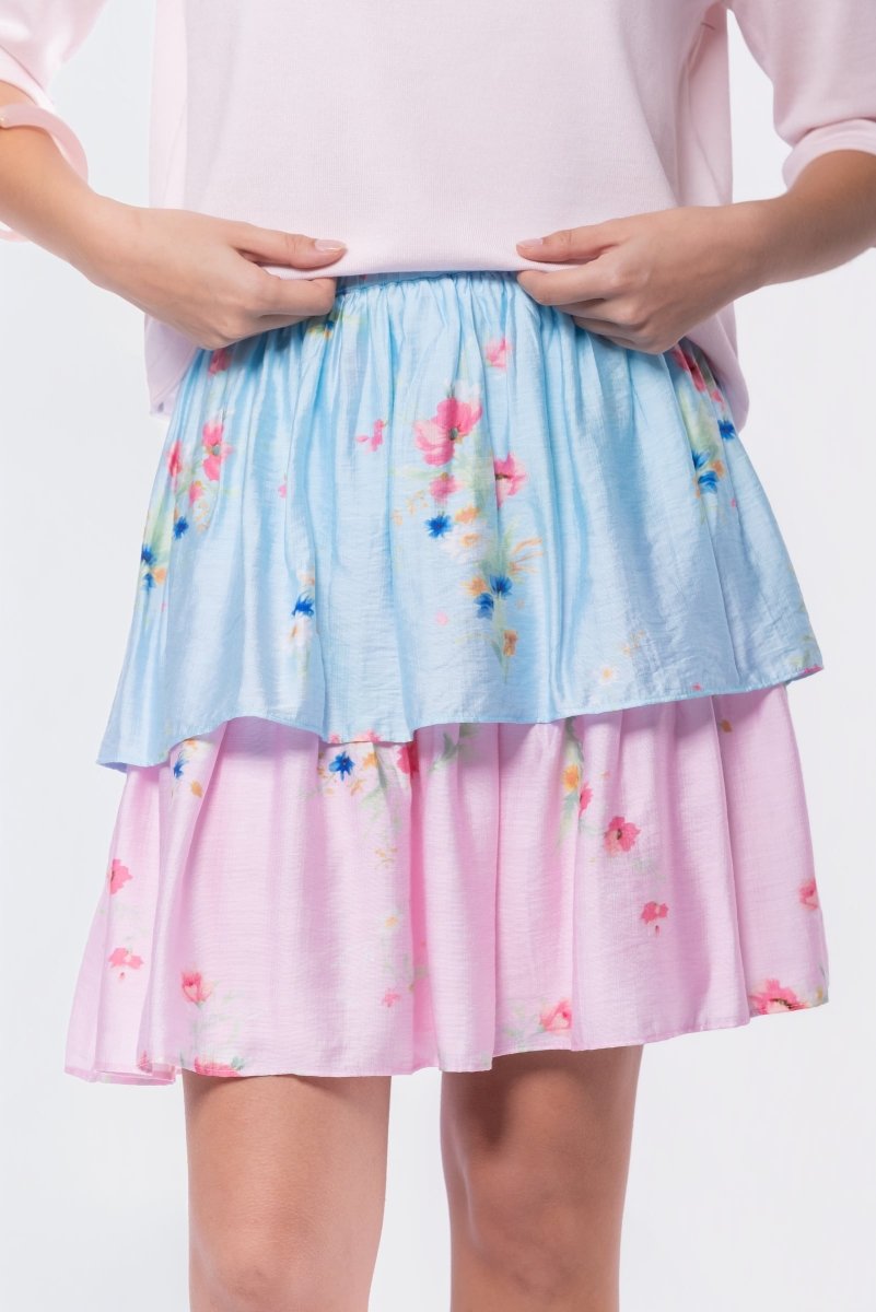 Nora Skirt 20" (Blue Pink) - Glamourous Grace