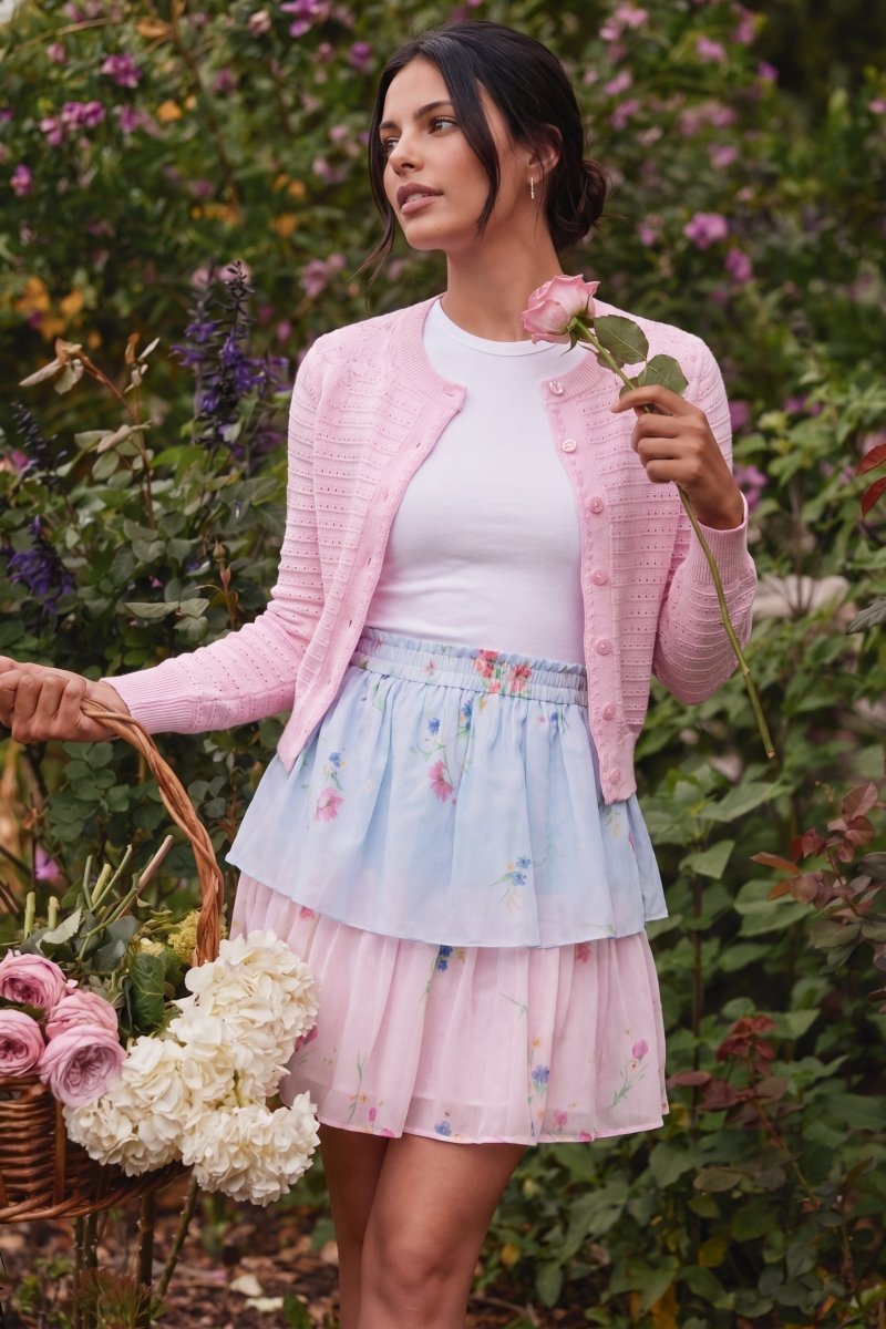 Nora Skirt 20" (Blue Pink) - Glamourous Grace