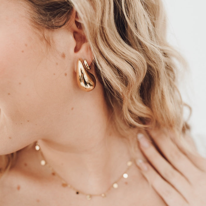 Not-So-Secret Admirer Teardrop Earrings - WATERPROOF - Glamourous Grace