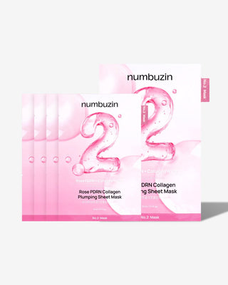 numbuzin No.2 Rose PDRN Collagen Plumping Sheet Mask 33ml X 5ea