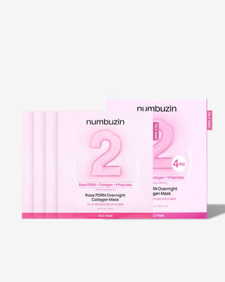 numbuzin No.2 Rose PDRN Overnight Collagen Mask 37g X 4ea - Glamourous Grace