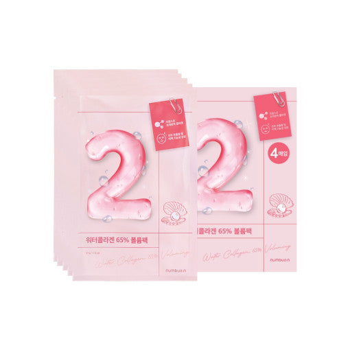 numbuzin No.2 Water Collagen 65% Voluming Sheet Mask 10P - Glamourous Grace