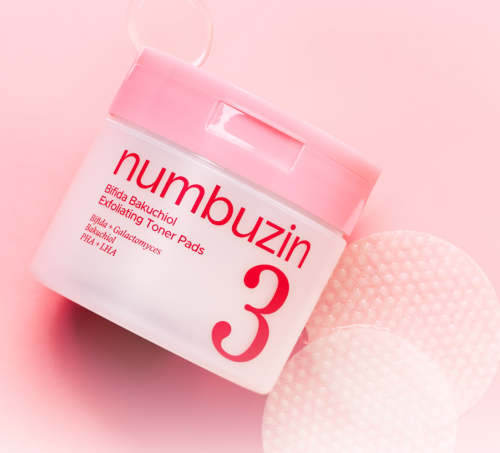 numbuzin No.3 Bifida Bakuchiol Exfoliating Toner Pads 190ml/70ea - Glamourous Grace