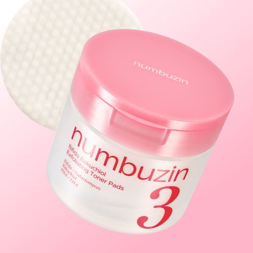 numbuzin No.3 Bifida Bakuchiol Exfoliating Toner Pads 190ml/70ea - Glamourous Grace