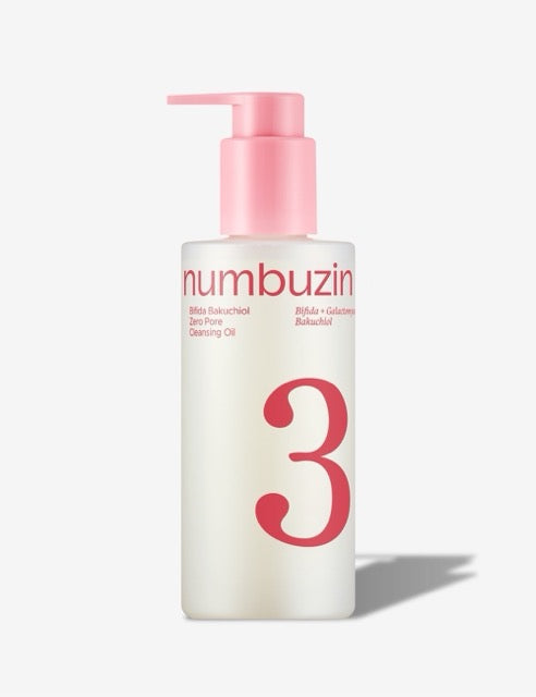 numbuzin No.3 Bifida Bakuchiol Zero Pore Cleansing Oil 200ml - Glamourous Grace