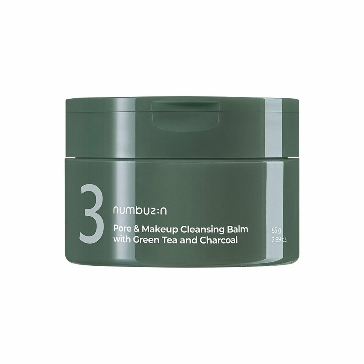 numbuzin No.3 Pore & Makeup Cleansing Balm with Green Tea and Charcoal 85g - Glamourous Grace