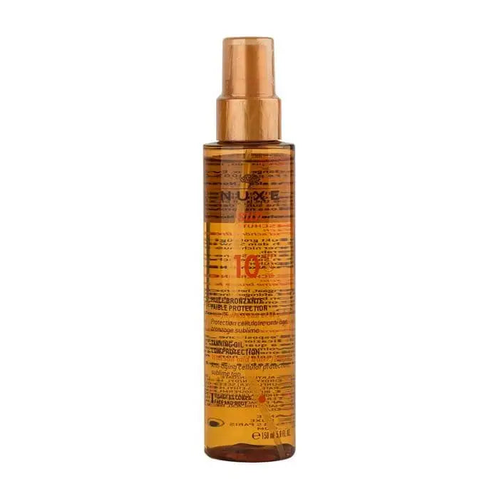 Nuxe Sun Bronzing Oil SPF10: Nourishing Tanning Oil for Face & Body, Water Resistant, Paraben & Silicone Free - Achieve a Natural, Healthy Glow - Glamourous Grace