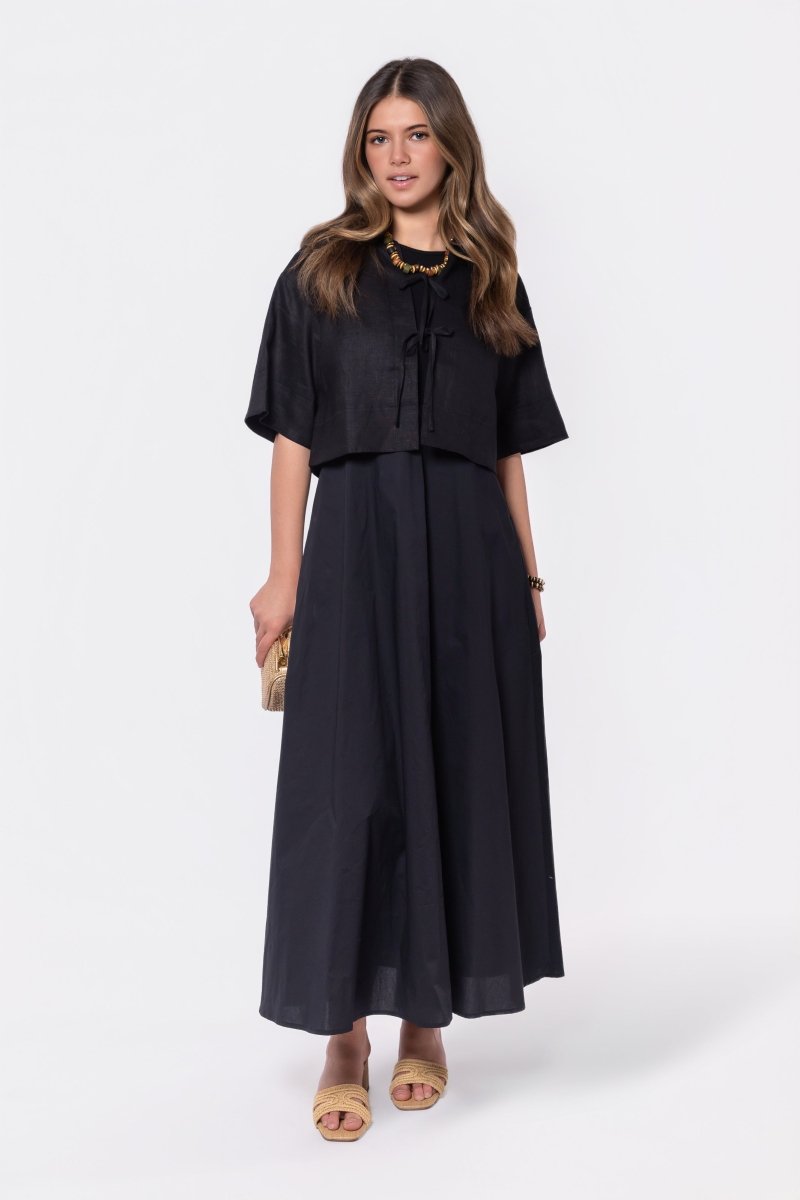 Nyla Dress (Black) - Glamourous Grace