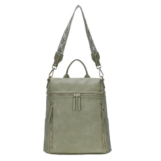 Nyra Webbing Strap Convertible Backpack Purse