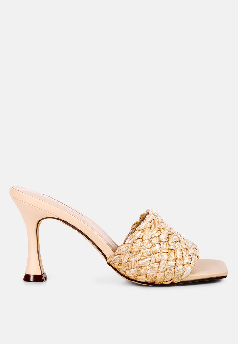 Ny Tour Braided Strap Heel Sandals - Glamourous Grace