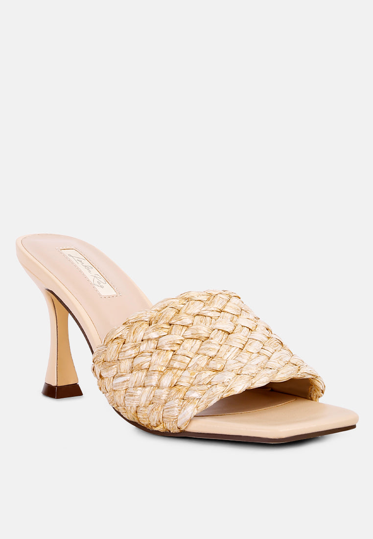 Ny Tour Braided Strap Heel Sandals - Glamourous Grace