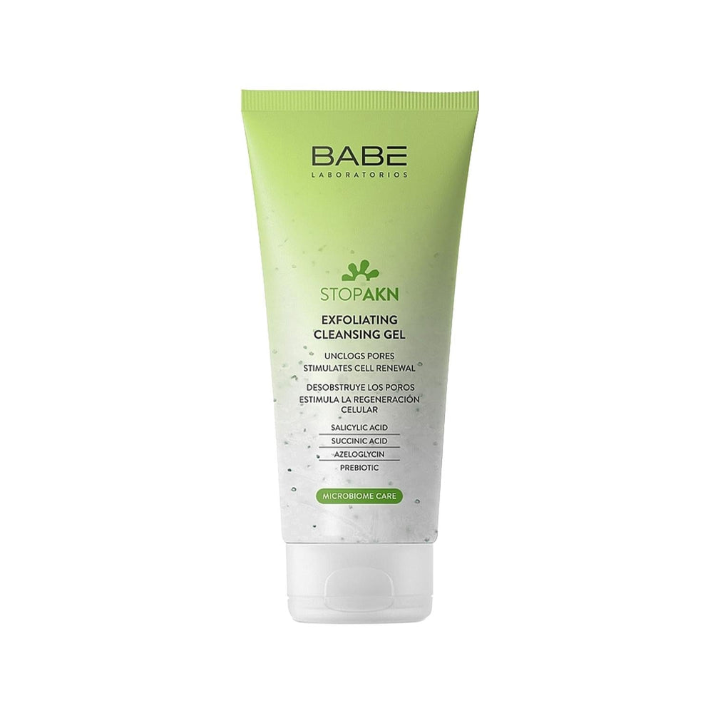Babe Stop Akn Exfoliating Cleansing Gel: Unclog Pores, Fight Acne, & Reveal Radiant Skin - 6.76 fl oz - Glamourous Grace