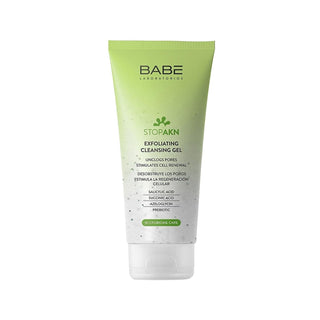 Babe Stop Akn Exfoliating Cleansing Gel: Unclog Pores, Fight Acne, & Reveal Radiant Skin - 6.76 fl oz - Glamourous Grace