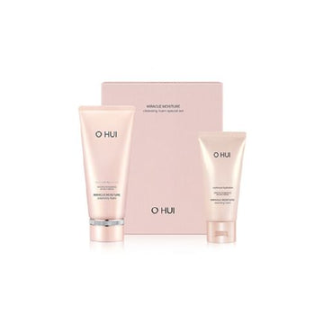 O HUI Miracle Moisture Cleansing Foam 200ml+100ml Special Set - Glamourous Grace