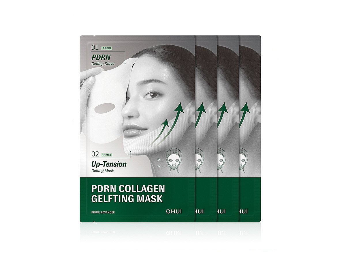 O HUI Prime Advancer De-Aging PDRN Collagen Gelfting Mask Sheet 28g X 4ea - Glamourous Grace