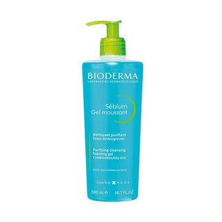 Bioderma Sebium Foaming Gel Cleanser 500ml - Deep Cleansing for Combination & Oily Skin - Glamourous Grace