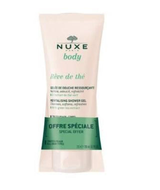 Nuxe Reve De The Revitalizing Shower Gel (2 x 200ml): Gentle, Vegan Formula with Green Tea for a Refreshing & Natural Cleanse - Glamourous Grace