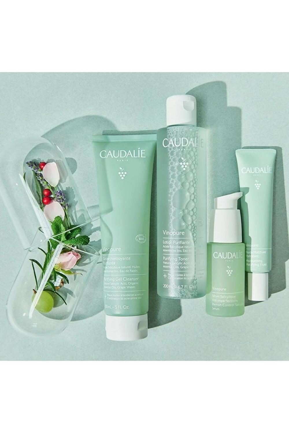 Caudalie Vinopure Purifying Toner 400ml - Natural Skincare for Oily Skin, Salicylic Acid Toner - Glamourous Grace