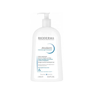 Bioderma Atoderm Intensive Foaming Gel Cleanser for Dry Skin - Fragrance-Free, 1L - Glamourous Grace