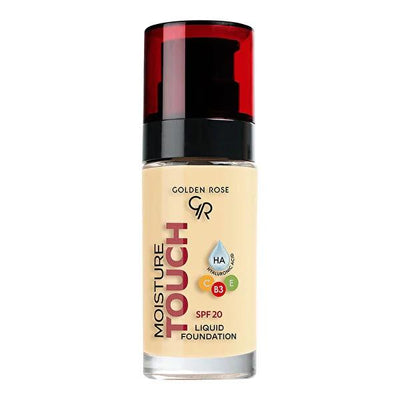Golden Rose Moisture Touch Liquid Foundation SPF20 - Vegan, Buildable Coverage - Glamourous Grace
