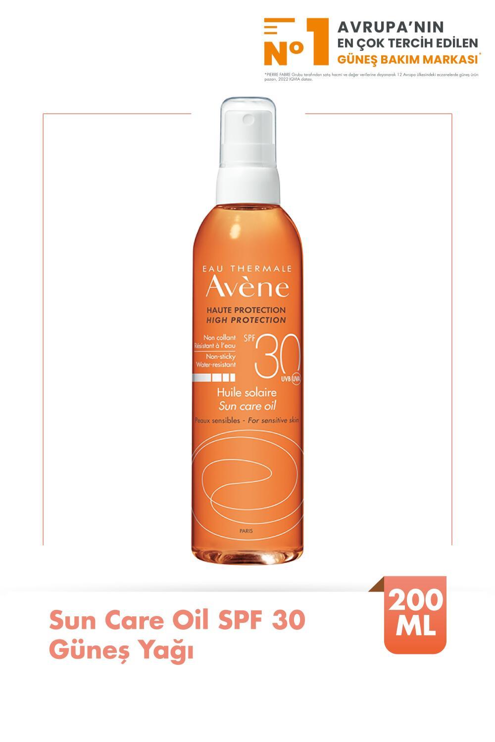 Avene SPF 30+ Sunscreen Oil Spray - Water-Resistant, Non-Greasy Sun Protection for Sensitive Skin - Glamourous Grace