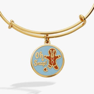 'Oh Snap!' Gingerbread Charm Bangle