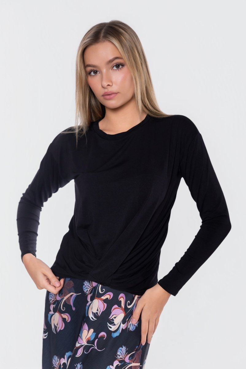 Olly Top (Black) - Glamourous Grace