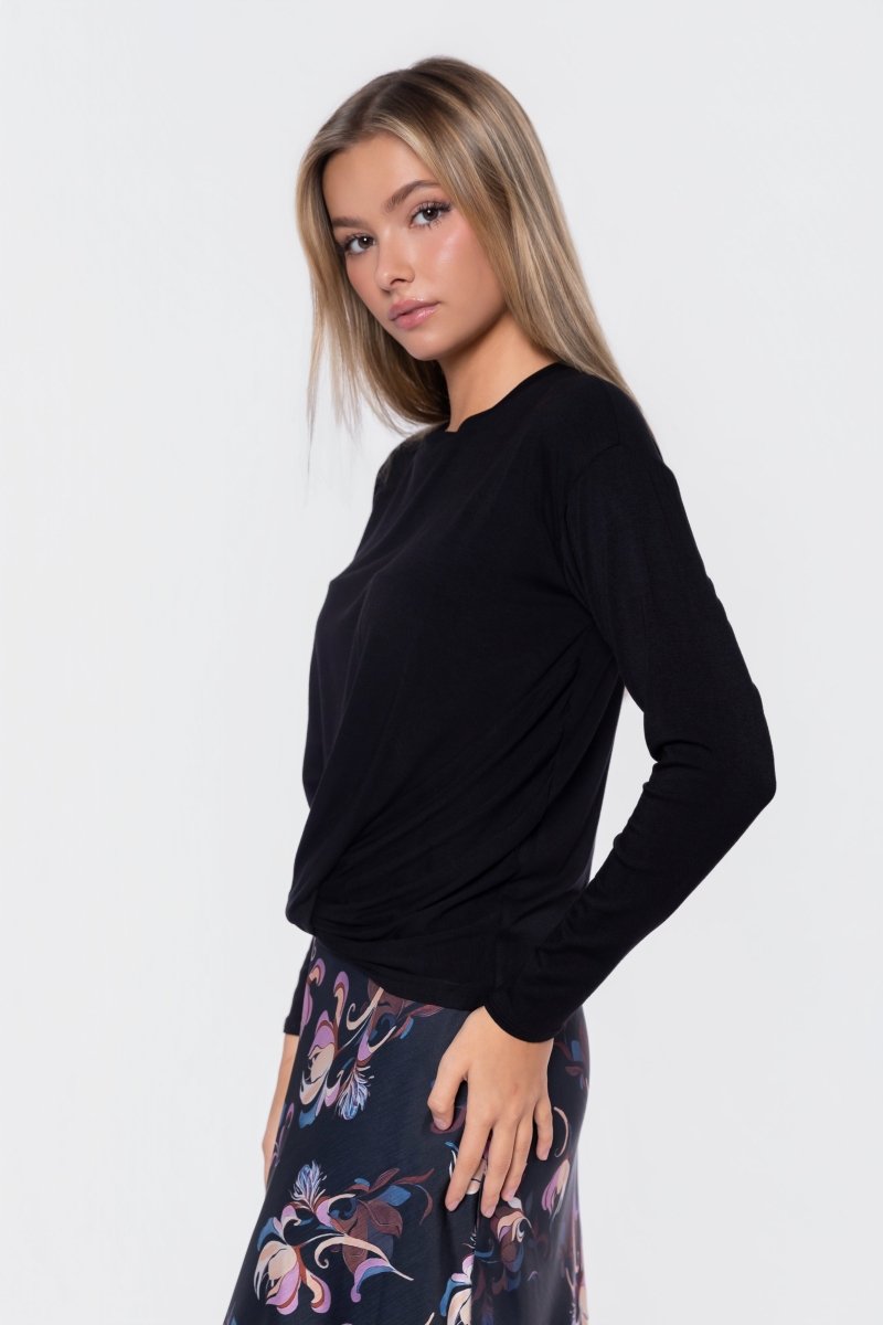 Olly Top (Black) - Glamourous Grace