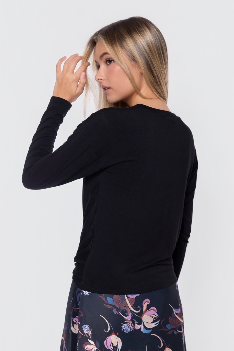 Olly Top (Black) - Glamourous Grace