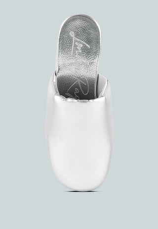 Olori Solid Platform Slip On Mules