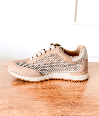 Olympia Sneaker in Sand - Glamourous Grace