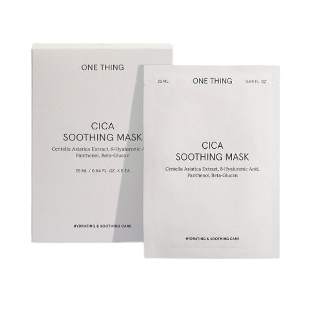 [ONE THING] Cica Soothing Facial Sheet Mask 5P - Glamourous Grace