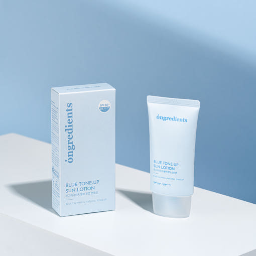 ongredients Blue Tone Up Sun Lotion SPF50+ PA++++ 50ml - Glamourous Grace