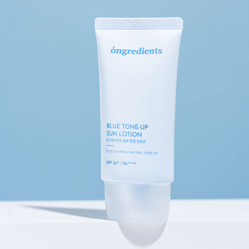 ongredients Blue Tone Up Sun Lotion SPF50+ PA++++ 50ml - Glamourous Grace