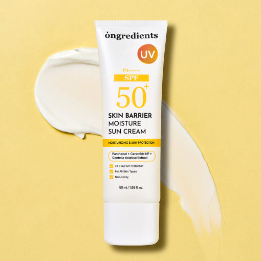 ongredients Skin Barrier Moisture Sun Cream SPF50+ PA++++ 50ml - Glamourous Grace