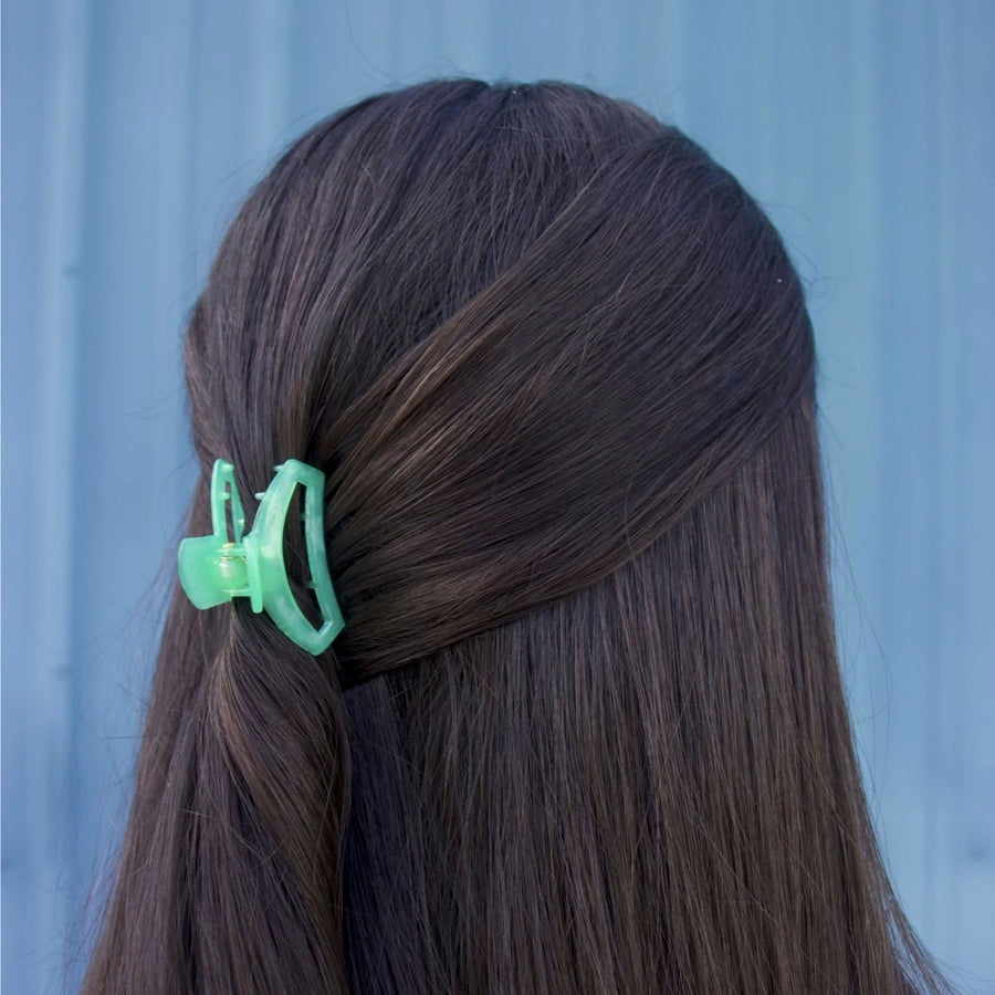Open Spring Splash Tiny Hair Clip - Glamourous Grace