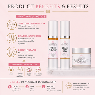 Organic Anti-Wrinkle Trio – 3-Step Collagen Boosting System - Glamourous Grace