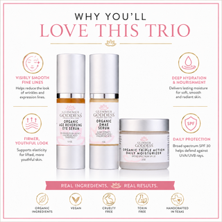 Organic Anti-Wrinkle Trio – 3-Step Collagen Boosting System - Glamourous Grace