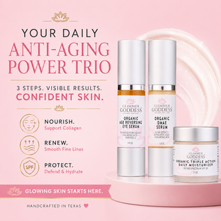Organic Anti-Wrinkle Trio – 3-Step Collagen Boosting System - Glamourous Grace