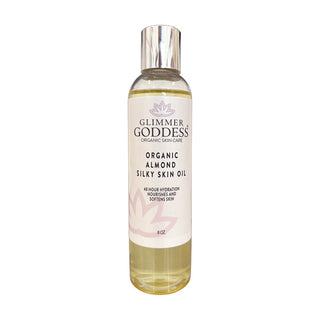 Organic Sweet Almond Silky Skin Oil – 48 Hour Hydration - Glamourous Grace