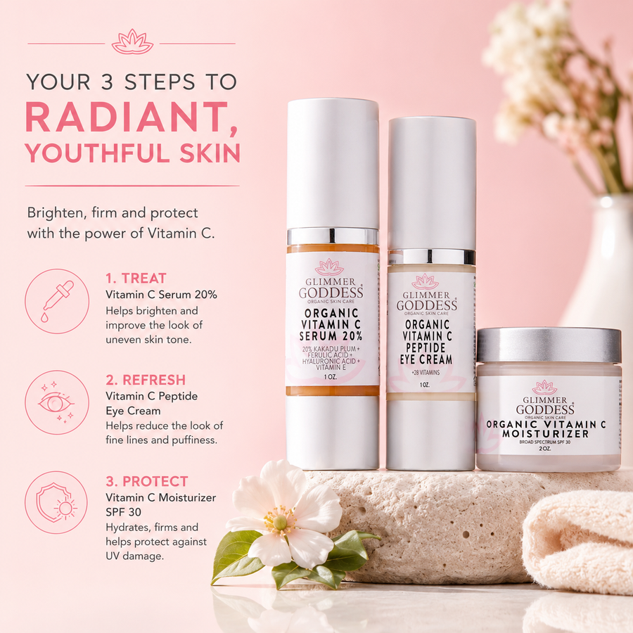 Vitamin C 3-Step Anti-Aging Kit – Complete System - Glamourous Grace