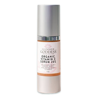 Organic Vitamin C Serum 20% – Brightening Treatment with Hyaluronic & Ferulic Acid