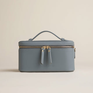 Jetsetter Train Case - Lagoon Blue - Luxury Travel Makeup Case