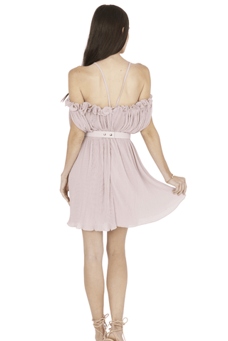 Oriella Sleeveless Mini Dress (Pink)