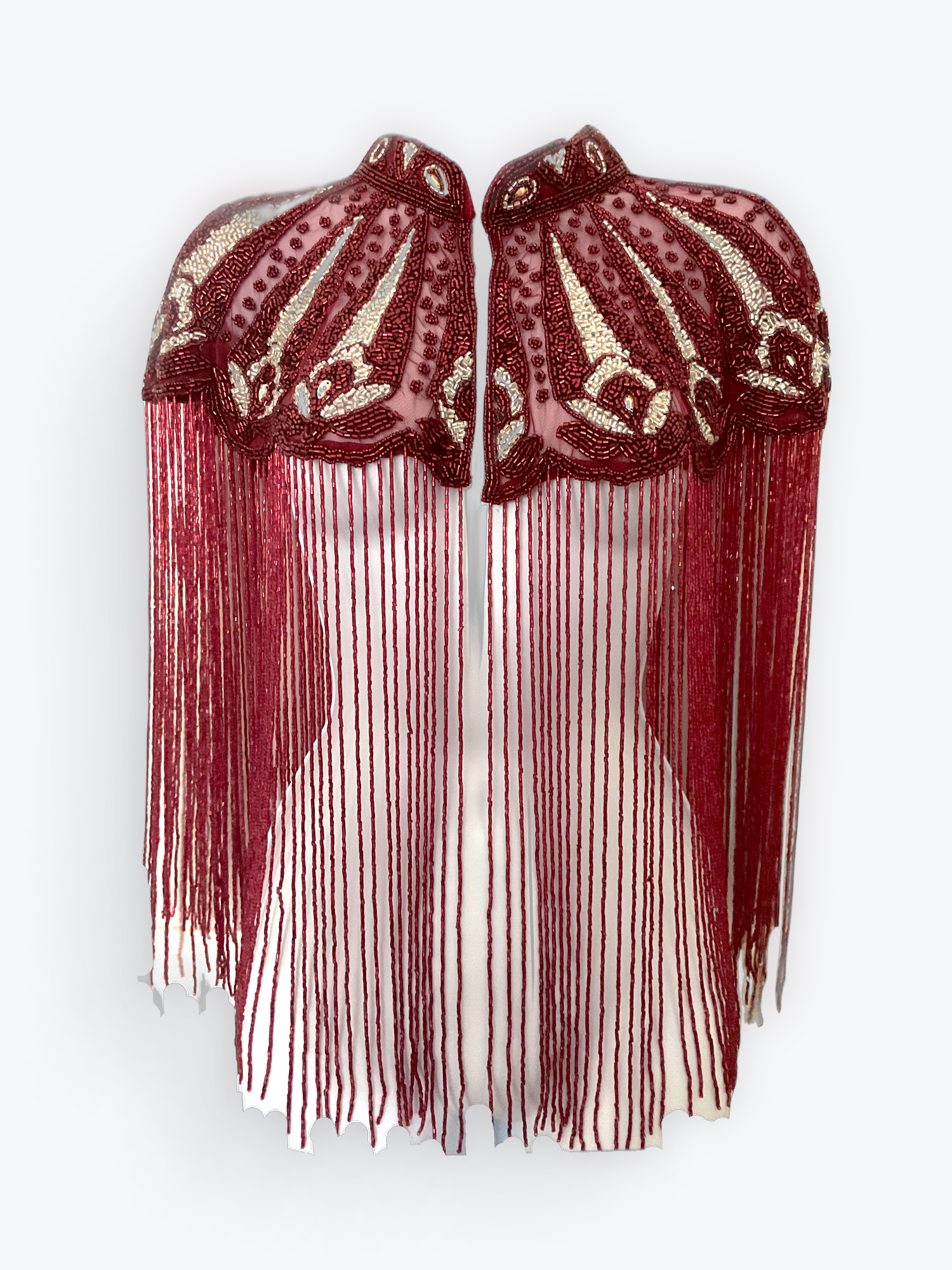 Cherry Peacock Cape - Glamourous Grace